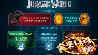 쥬라기월드 슬롯머신 마이크로게이밍(MG)​﻿