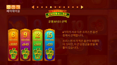 ★ 실시간 터지는 와일드! 최고배수 잭팟을 가져라!!  Eastern Emeralds - Quickspin