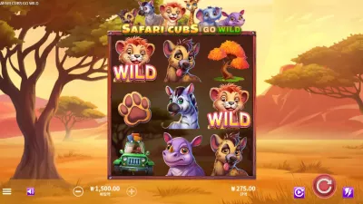 [슬롯리뷰] 사파리 컵스 고 와일드(Safari cubs go wild) - 게임아트 게이밍